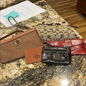 Dooney & Bourke and Coach Wallet Set